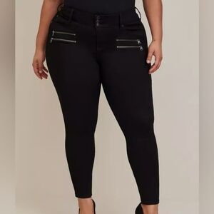 Torrid 22R Jegging Skinny Super Soft High-Rise Multi Zip Jean Womens Plus 22 Reg